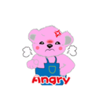 pink naughty bear（個別スタンプ：18）