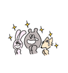 クマ、時々ウサギとキツネ（個別スタンプ：25）