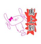 rabbit sticker usahika in taiwan（個別スタンプ：3）