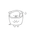 くいきれ！おにくちゃんズ（個別スタンプ：5）