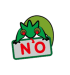 Funny chameleon（個別スタンプ：9）