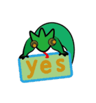 Funny chameleon（個別スタンプ：11）