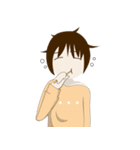 Girl in Casual（個別スタンプ：1）