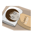 Girl in Casual（個別スタンプ：18）