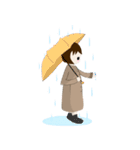 Girl in Casual（個別スタンプ：21）