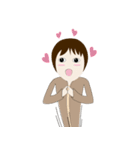 Girl in Casual（個別スタンプ：24）