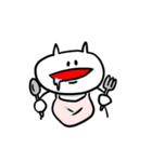 愛らしい白いやつ（個別スタンプ：18）