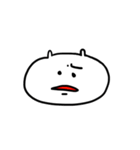 愛らしい白いやつ（個別スタンプ：38）
