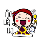 Woraffe Badminton (THAI)（個別スタンプ：1）