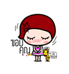 Woraffe Badminton (THAI)（個別スタンプ：3）