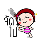 Woraffe Badminton (THAI)（個別スタンプ：16）