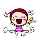 Woraffe Badminton (THAI)（個別スタンプ：17）