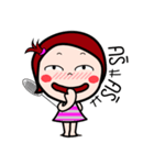 Woraffe Badminton (THAI)（個別スタンプ：21）