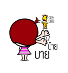 Woraffe Badminton (THAI)（個別スタンプ：22）