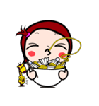 Woraffe Badminton (THAI)（個別スタンプ：24）
