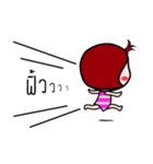 Woraffe Badminton (THAI)（個別スタンプ：36）