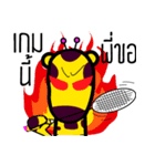 Woraffe Badminton (THAI)（個別スタンプ：39）
