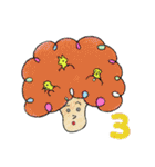 もじゃもじゃきのこ（個別スタンプ：3）