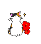 和風な猫のほのぼの日常（個別スタンプ：6）