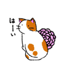 和風な猫のほのぼの日常（個別スタンプ：14）