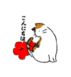 和風な猫のほのぼの日常（個別スタンプ：25）