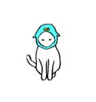 白いシュールな猫（個別スタンプ：10）