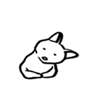 白いシュールな猫（個別スタンプ：29）