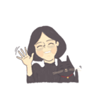Nina and the cat（個別スタンプ：2）