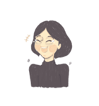 Nina and the cat（個別スタンプ：4）