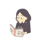 Nina and the cat（個別スタンプ：6）