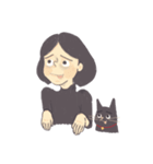 Nina and the cat（個別スタンプ：9）