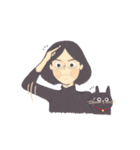 Nina and the cat（個別スタンプ：10）