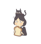 Nina and the cat（個別スタンプ：11）