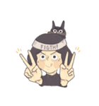 Nina and the cat（個別スタンプ：17）