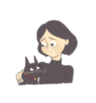Nina and the cat（個別スタンプ：18）
