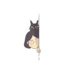 Nina and the cat（個別スタンプ：24）