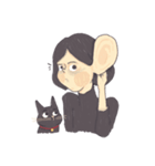 Nina and the cat（個別スタンプ：25）