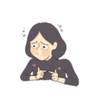 Nina and the cat（個別スタンプ：28）