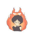 Nina and the cat（個別スタンプ：30）