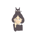 Nina and the cat（個別スタンプ：32）