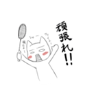 バドミントン×ねこ（個別スタンプ：6）