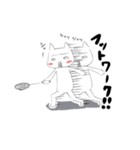 バドミントン×ねこ（個別スタンプ：11）