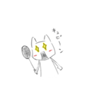 バドミントン×ねこ（個別スタンプ：16）