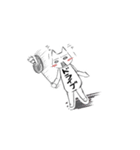 バドミントン×ねこ（個別スタンプ：24）