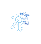Mr.Blue head（個別スタンプ：16）