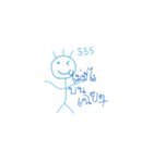 Mr.Blue head（個別スタンプ：21）