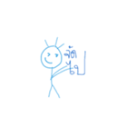 Mr.Blue head（個別スタンプ：31）