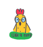 chicken not a bird.（個別スタンプ：19）