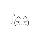 猫っぽい顔文字（個別スタンプ：10）