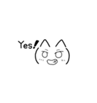 猫っぽい顔文字（個別スタンプ：37）